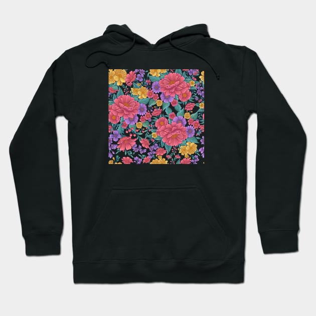 Colorful Flowers Hoodie by ilhnklv